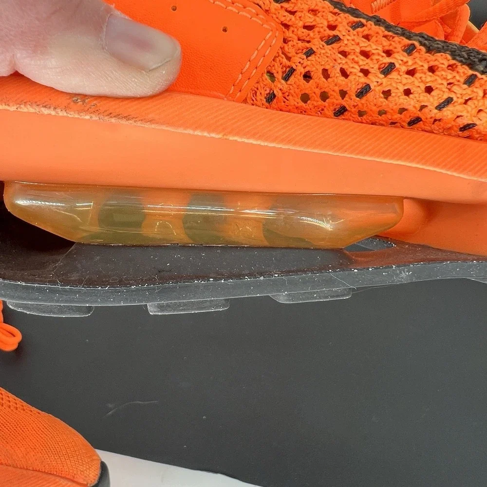 Nike Air Max Flyknit Racer Shoes Mens Size 11 Total Orange Running Sneakers‎